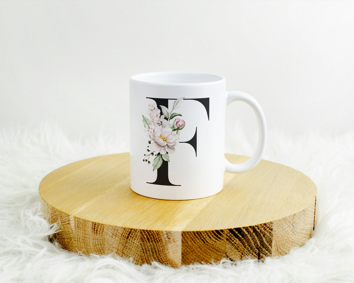 Flower Letter Tasse