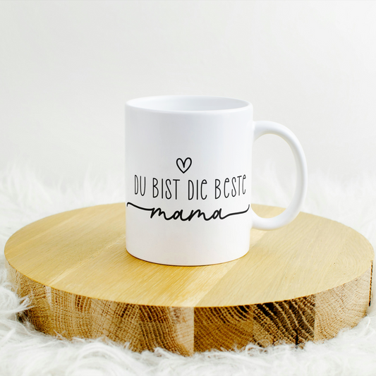 Du bist die Beste Mama Tasse