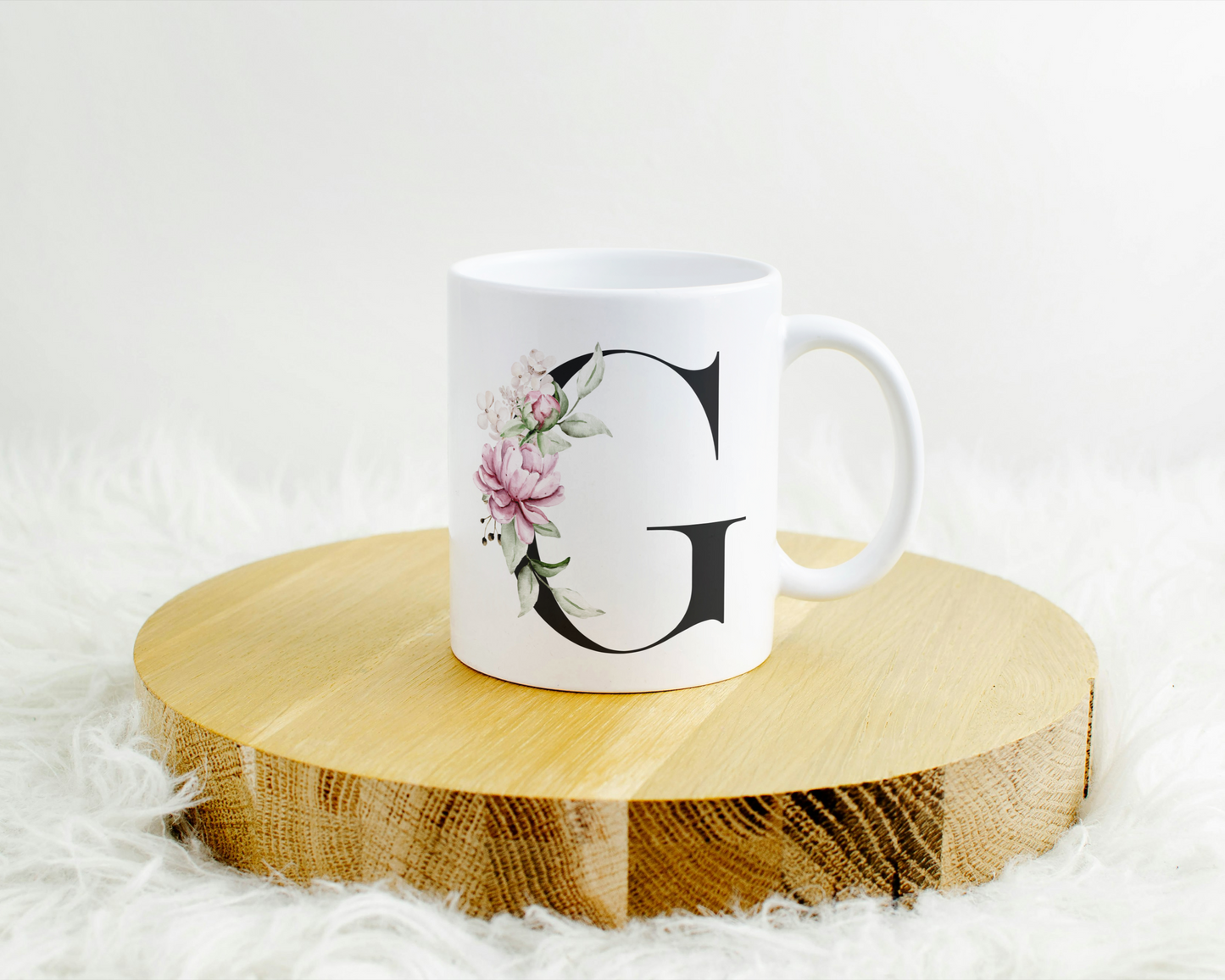 Flower Letter Tasse