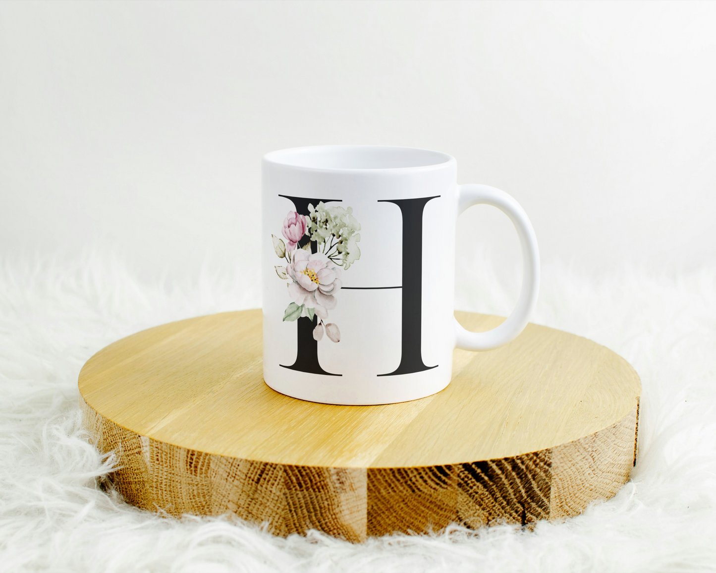 Flower Letter Tasse